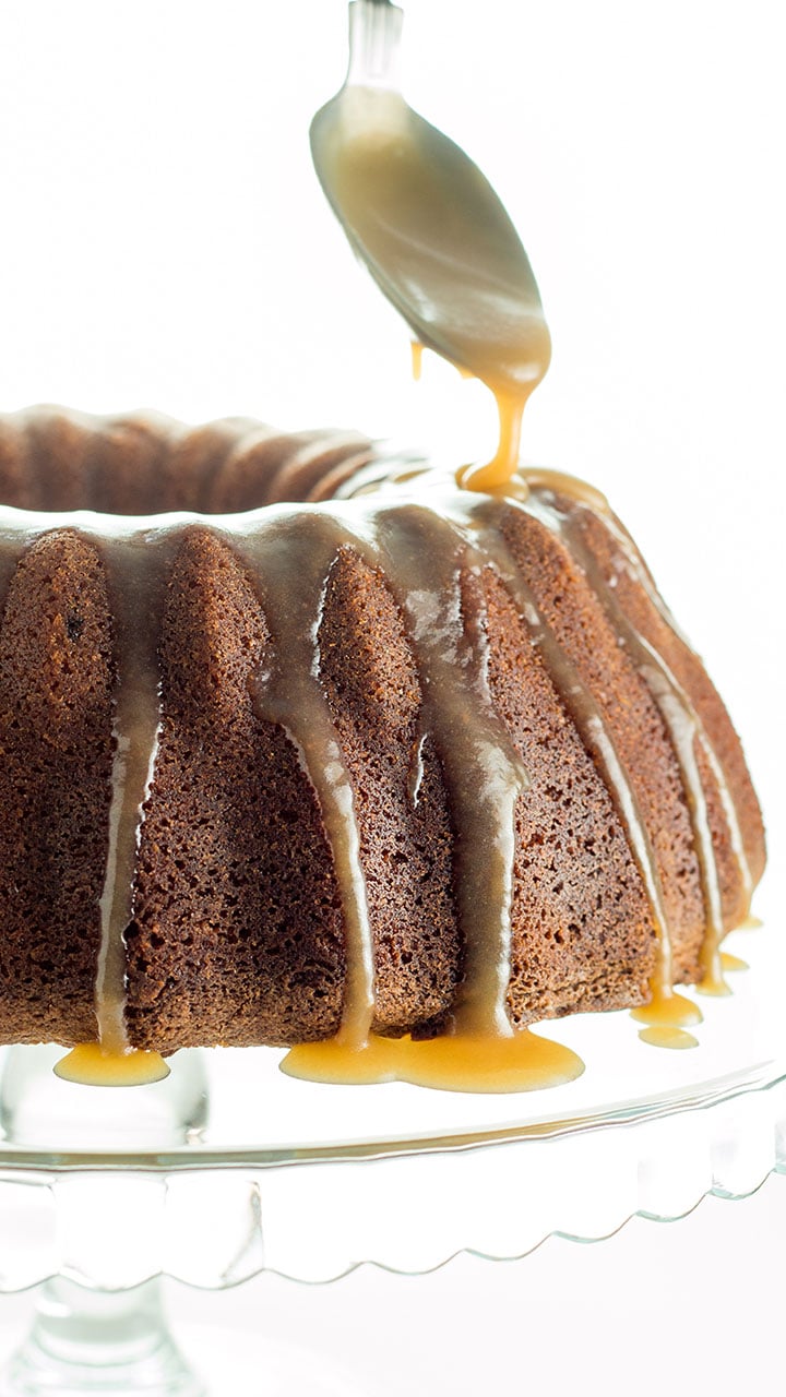Holiday Ready: Brown Sugar Bundt Cake with Simple Caramel Glaze